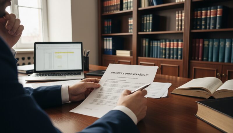 opomena pred izvršenje opomena pred izvršenje